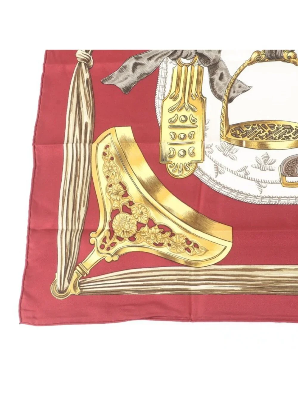 Hermes Carre 90 Etriers Stirrup Silk 100% Scarf